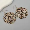Collar Colgante Redondo con Estampado de Leopardo Moda Sexy de Venta Caliente Transfronteriza Europea y Americana Set de Joyería para Mujer Venta al por Mayor