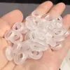 Cuarcita Jade Hielo Color Transparente Anillo de Carrera Accesorios al por Mayor Anillo de Seguridad de Jade Pan DIY Pulsera Accesorios con Cuentas