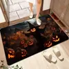 Tapetes de Halloween Transfronteiriços, Tapetes de Entrada Resistentes a Manchas de Veludo Cristal para Banheiro, Absorventes de Água, Antiderrapantes, Tapetes de Halloween