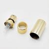 Suministro directo en stock de fábrica boquilla atomizadora fina para perfume de 15 bayonetas manguito de bayoneta simple boquilla de aluminio anodizado
