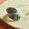 Anillo de Flor de Girasol Simple Nuevo Retro Transfronterizo Europeo y Americano Anillo Ajustable de Apertura de Margarita Vieja