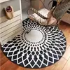 Alfombra redonda estilo ins nórdico lujo ligero sala de estar dormitorio estilo same de celebridad de internet habitación completa alfombrilla de suelo para silla de ordenador tocador