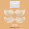 Almofadas de Seio Respiráveis com Furos de Moinho em Formato de Manga para Vestidos de Noiva Femininos, Copos de Silicone Sólido, Almofadas de Seio Ultrafinas, Sutiãs Anti-Amassado Invisíveis