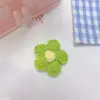 Accesorios de Flor de Pompon Tejida de Color Flor de Pompon Tejida con Lana DIY Ropa para Niños Calzado Sombrero Accesorios para Pasador de Pelo