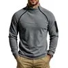 Moletom quente com gola alta, zíper duplo, casual, soltinho, para uso externo, masculino, outono e inverno, peso-pesado, transfronteiriço europeu e americano