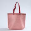 En stock bolsa de ropa de tela no tejida personalizada, engrosada, alargada, color de contraste, bolso de mano para promoción publicitaria, bolsa urgente con logo impreso