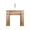 Gabinete Decorativo de Chimenea de Madera Maciza Estilo Francés Vintage, Gabinete de Entrada, Estante de Almacenamiento de Nogal Estilo Europeo y Americano, Estante de Chimenea para Alojamiento y Bodas