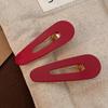 Pasador Rojo Ankola con Lazo para Mujer Otoño e Invierno Pin Lateral Lateral Frontal Flequillo Frontal Pin BB Sentido Avanzado Pasador Delicado