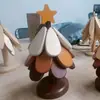 11 Posavasos Navideños Grandes para Clientes Aislamiento Térmico Tacto de Alta Gama Adorno para Mesa de Comedor Un Árbol Madera Maciza Base Anti-quemaduras Plegable