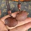 Ataque Relâmpago Madeira de Jujuba Cadeado Longa Vida Infantil Madeira de Jujuba Escultura Rico e Nobre Pingente Cadeado da Paz Joia Pingente Masculino e Feminino Suprimentos Culturais de Estrada