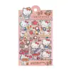 Pegatinas Sanrio Hello Kitty Dibujos Animados Pegatinas 3D con Pedrería para Niñas Linda Kuromi Libro de Pegatinas de Burbujas