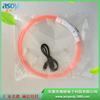 Collar LED Emisor de Luz Transfronterizo Amazon Fibra Óptica PVC Collar para Mascotas Nocturno Suministro Directo de Fábrica Mayoreo
