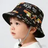 Sombreros para Niños para Primavera y Verano, Sombreros de Cubeta de Excavadora para Niños y Niñas, Sombreros de Sol con Visera Protectora Solar para Estudiantes, Sombreros de Ala Ancha para Bebés para Exteriores