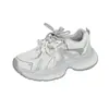 Zapatillas deportivas casuales de suela gruesa 2026 transpirables con cordones, zapatillas de papá, nuevas zapatillas de malla para mujer, modernas, para exteriores