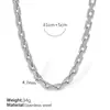 Pulsera de cadena cubana de acero de titanio de alta calidad, collar simple y generoso de moda para mujer, estilo nicho unisex para Instagram, conjunto