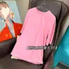 [em estoque] MS triângulo invertido morango leite camiseta feminina verão novo solto gola redonda manga curta top