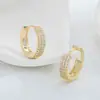 Pendientes de temperamento de moda coreana diseño de nicho femenino pendientes geométricos en forma de C personalidad moda pendientes Joker venta al por mayor
