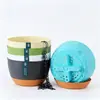 Maceta colgante engrosada, maceta colgante de cesta de flores, auto-riego, inodora, maceta colgante de balcón para plantas verdes al por mayor