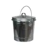 Bote de Basura Metálico Pequeño Personalizado, Cubo de Almacenamiento de Hierro Galvanizado con Tapa, Cubo de Almacenamiento de Hierro con Asa