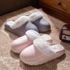 Pantuflas de Algodón para Mujer Otoño e Invierno 2025 Nuevas para Interior Hogar Antideslizantes Cálidas Más Pantuflas de Felpa Zapatos de Algodón para Mujer