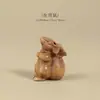 Madera de Durazno Doce Signos del Zodiaco Oveja, Caballo, Cerdo, Mono Llavero Colgante para Coche para Hombres y Mujeres, Amuleto de Llave del Año Zodiacal, Cadena para Teléfono