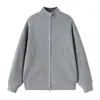 Suéter Cardigan OT para Hombre Estilo Old Money Otoño para Hombre Perezoso Cuello Alto Casual Rayas Tejido de Punto Manga Larga Ropa Exterior