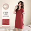 [Super Macio] Vestido Pijama com Bojo para Mulheres Verão Fresco Manga Curta Modal Desejo Puro Estilo Palácio Camisola Tamanho Grande
