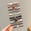 Diademas elásticas estilo coreano para mujer, alta elasticidad, duraderas, no dañan el cabello, cordones para coleta alta, accesorios para el cabello