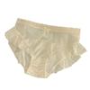 Ropa interior sexy translúcida de malla estilo japonés, deseo puro, para mujer, lencería de lujo ligero, satén, seda helada, transpirable, secado rápido, bragas de cintura media para mujer