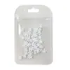 Joyería para Uñas con Diseño de Copos de Nieve Blancos Tamaño Mixto Popular Transfronterizo Resina Estéreo DIY Accesorios de Diamantes para Uñas de Navidad