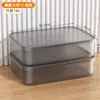 Caja de almacenamiento transparente para el hogar, caja de plástico para guardar juguetes y snacks, tamaño grande, engrosada, organizador de ropa para armario, cesta de almacenamiento