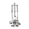 Utensilios de Cocina de Acero Inoxidable, Herramientas de Cocina Engrosadas Antideslizantes, Espátula Doméstica, Colador, Cuchara para Sopa, Espátula para Freír, Utensilios para Cocinar Fideos