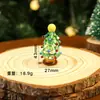2026 Nuevo Adorno de Muñeco de Nieve para Árbol de Navidad Escena de Regalo de Navidad Arreglo Decoración de Escritorio Adorno de Vidrio Navideño