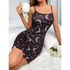 Pijama Transfronterizo de Estilo Europeo y Americano para Verano, Espalda Bonita, Ropa de Casa Delgada, Falda Sexy de Tirantes, Camisón con Estampado de Luna de Dibujos Animados