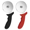 Cortador de Pizza de Acero Inoxidable Utensilio para Hornear Cuchillo para PIZZA Cortador de Cocina Cuchillo Barbea para Pizza Placa para Pizza