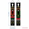2026 Nuevo Pareado Navideño Fiesta Papá Noel Árbol de Navidad Decoración Colgante de Puerta Arreglo de Escena Bandera Colgante Exterior