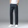 Pantalones de Mezclilla Finos de Verano para Hombre 2026 Corte Slim Recto Versátiles Pantalones de Hombre de Negocios