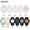 Sanda/6094 Reloj Digital Estilo Coreano Pequeño Fresco para Hombres y Mujeres, Moderno, Casual, Versátil Deportivo Resistente al Agua para Adolescentes