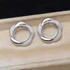 Acessórios DIY Pingente Mabe Prata S925 Porta Brincos Flor Rosa 13,6-13,8mm Conjunto de Acessórios Jg6093