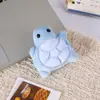 Peluche de Tortuga Pequeña de Dibujos Animados Relleno de Algodón Muñeca Linda Juguete Broche Colgante para Mochila Accesorios para Ropa Infantil