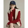 [Ge Ming] Suéter de punto acanalado de cuello alto medio estilo coreano para mujer, nuevo estilo de primavera, corte holgado, tejido adelgazante N970C