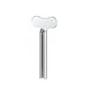 Exprimidor de Pasta de Dientes de Acero Inoxidable, Exprimidor de Pasta Metálico, Pinza Metálica para Pasta con Forma de Llave para Peluquería, Exprimidor de Pasta para Tintes, Exprimidor de Pasta Metálico Semicircular