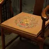Almofada de cadeira estilo chinês almofada de assento de látex cadeira de mesa de jantar de madeira maciça anel de almofada de cadeira cadeira Taishi almofada de sofá espessada almofada de assento personalizada
