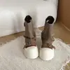 Botas de media caña para mujer con diseño único y moderno, suela gruesa, que aumentan la altura, estilo europeo y americano 2026 verano, botas de tacón de plataforma, botas de ajuste ceñido