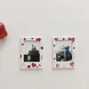 Marco de fotos mini Polaroid, magnético, imán personalizado para refrigerador, decoración creativa de tarjeta pequeña, adorno de escritorio calado, venta al por mayor