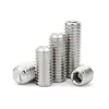 En Stock, Envío Inmediato: Tornillos prisioneros de acero inoxidable 201 Din916 de cabeza hexagonal con extremo avellanado, Tornillos de máquina sin cabeza M3-M16