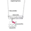 Pulsera, Collar y Anillo Temáticos de Hello Kitty, Lindos Accesorios Infantiles de Dibujos Animados, Al Por Mayor en Stock