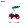 Nuevo Parche de Tela Bordado con Lentejuelas Termoadhesivo Fresa Sandía Parche Bordado con Lentejuelas de Cereza para Bolsas y Sombreros DIY