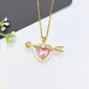 Collar de Acero Inoxidable para Mujer Joyería de Nicho Versátil Colgante de Cobre Cadena Elegante para Clavícula Joyería Cadena de Lujo Ligero