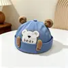 Estilo Infantil de Primavera y Otoño Orejas de Oso 3D Oso Osito Estilo Suave Lindo Gorra de Béisbol Bebé